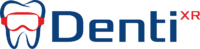 DentiXR logo – virtual reality dental training simulator for dental education and clinical skill development.