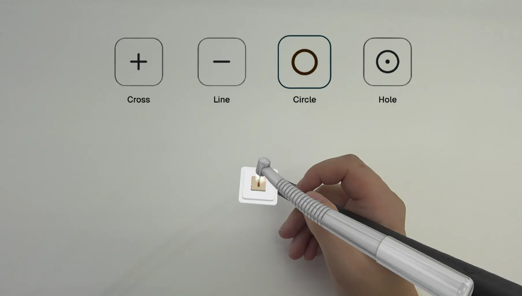 Dexterity training exercise in DentiXR