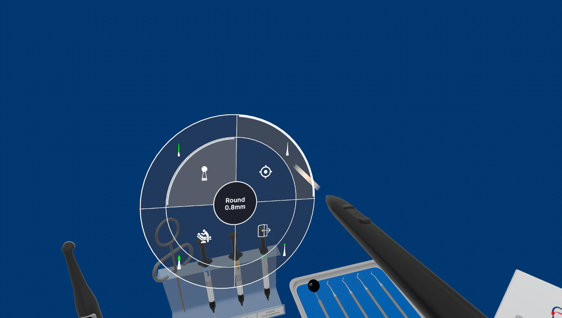 DentiXR dashboard displaying student training performance